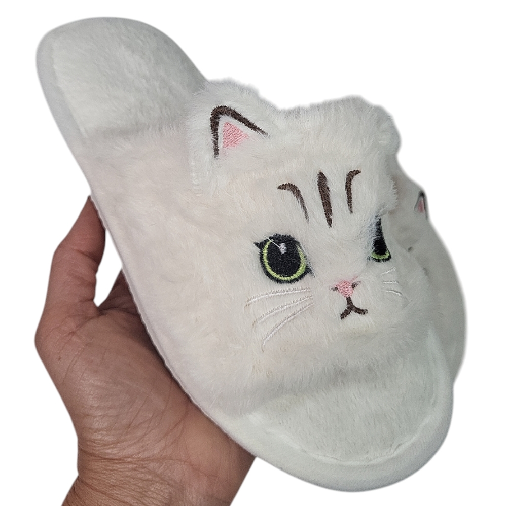 Cat Faux Fur Slippers